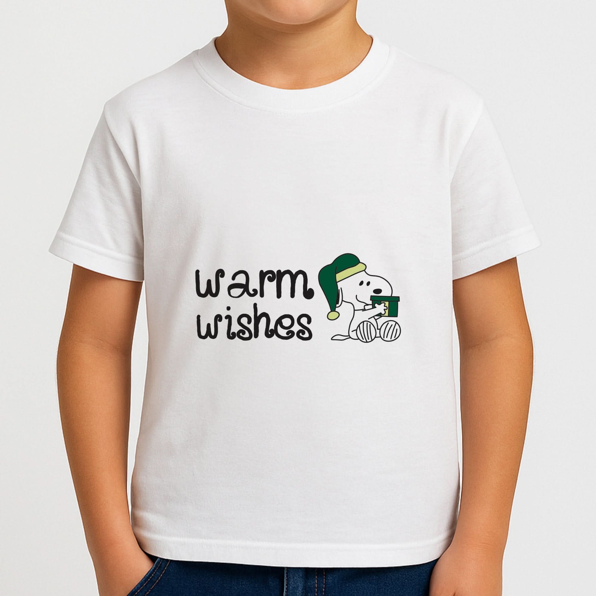 Cartoon Beagle Warm Wishes Boys T-Shirt