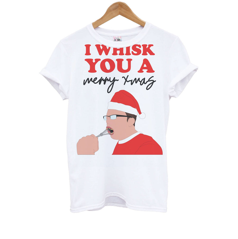 I Whisk You A Merry Christmas Kids T-Shirt