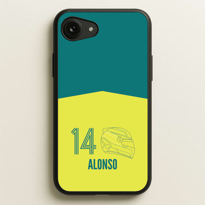 Alonso Helmet 2026 iPhone 16e Case