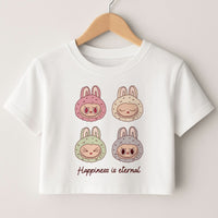 Happiness Is Eternal Monsters Crop top