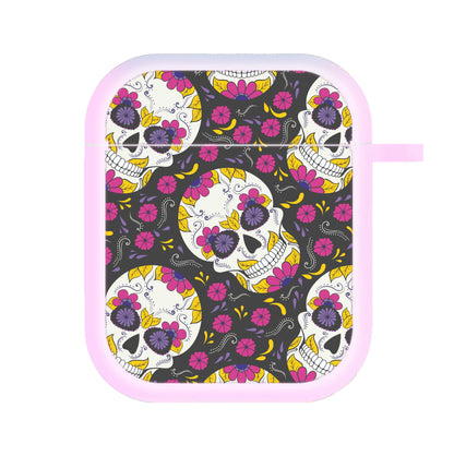 Calavera Pattern - Halloween AirPods Case