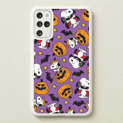 Cartoon Beagle Halloween Pattern Galaxy S20 Plus Case