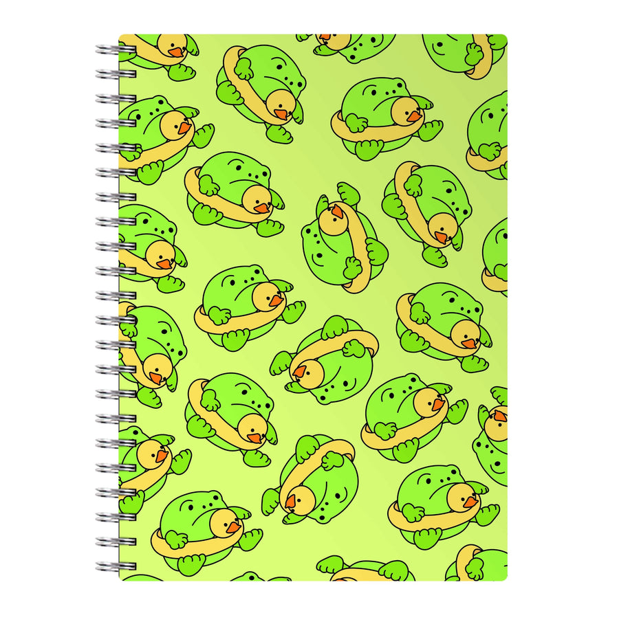 Frog Pattern - Plushy Notebook
