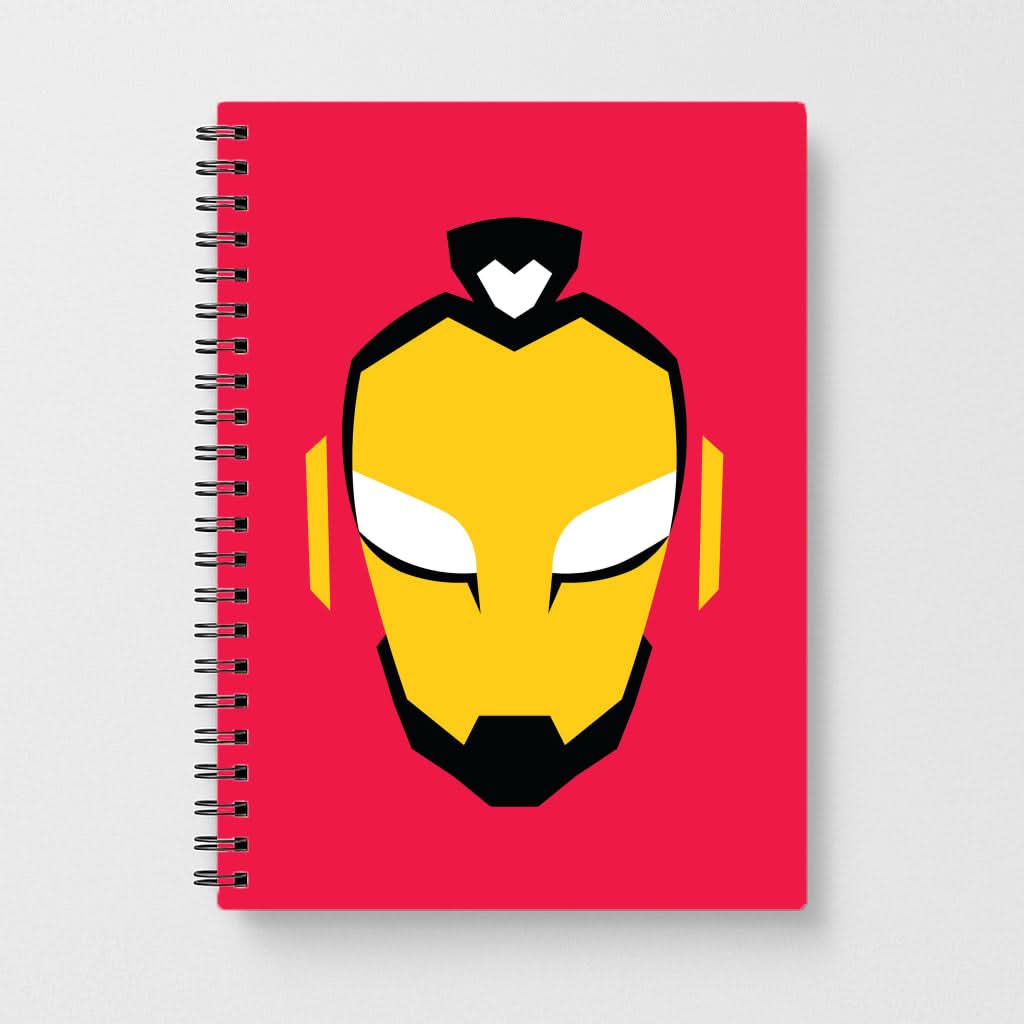 Metal Heart Hero Face Notebook