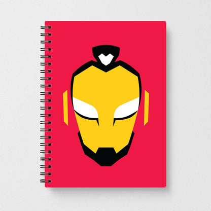 Metal Heart Hero Face Notebook