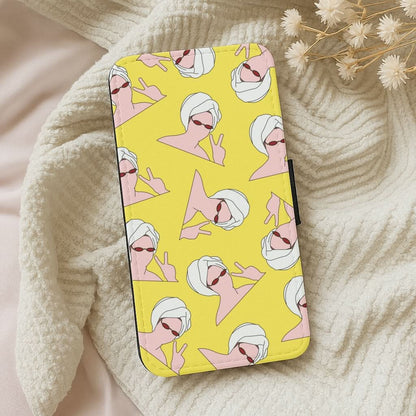 Peace Pattern Leather Phone Case