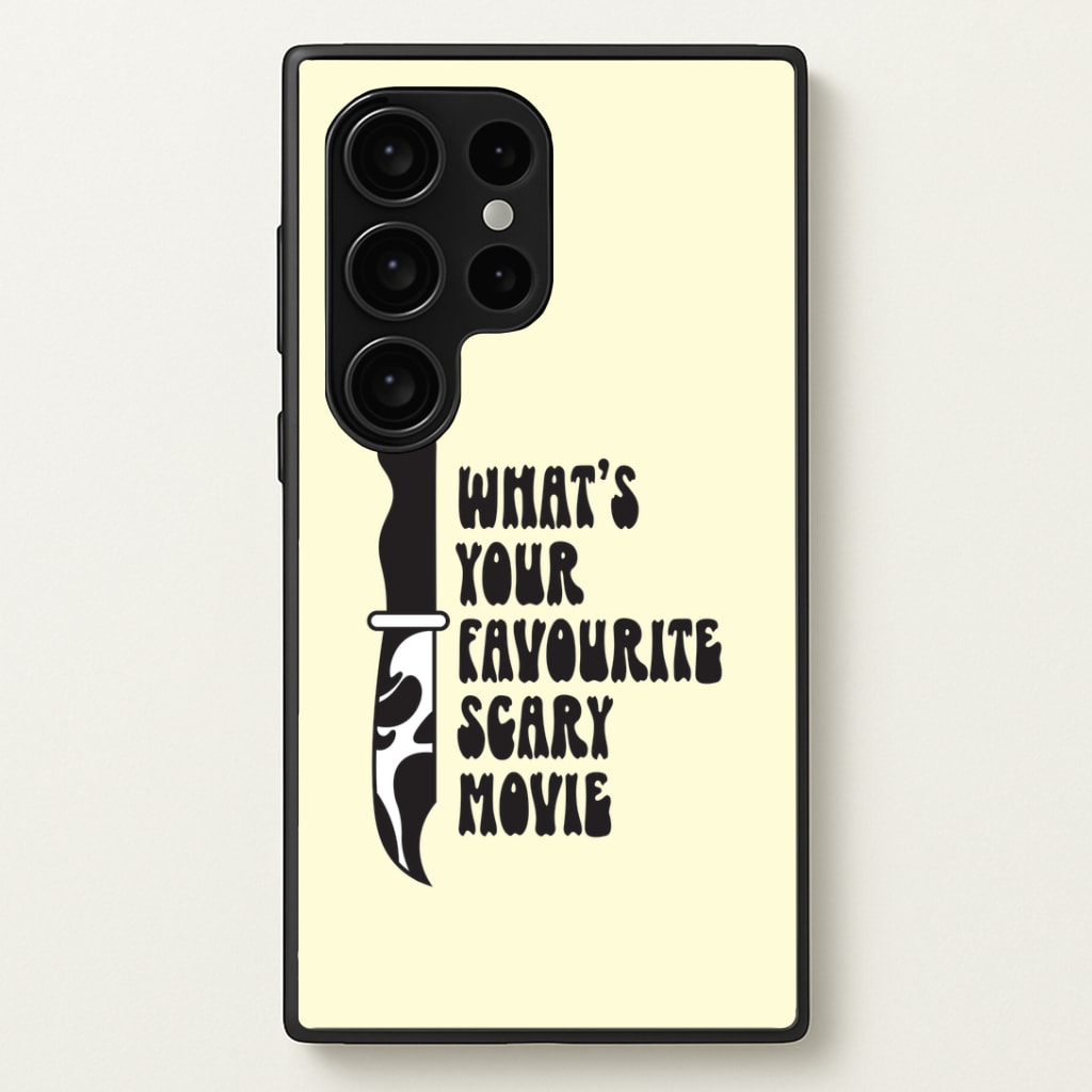 What's Your Favourite Scary Movie Trippy Galaxy S24 Ultra Case