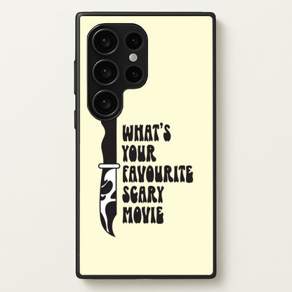 What's Your Favourite Scary Movie Trippy Galaxy S24 Ultra Case