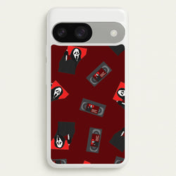 VHS & Ghostface Pattern Google Pixel 9 / 9 Pro Case