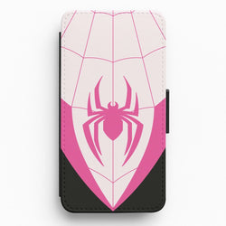 Pink And Black Spider Costume Flip / Wallet Phone Case