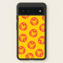 Metal Heart Pattern Google Pixel 6a Case