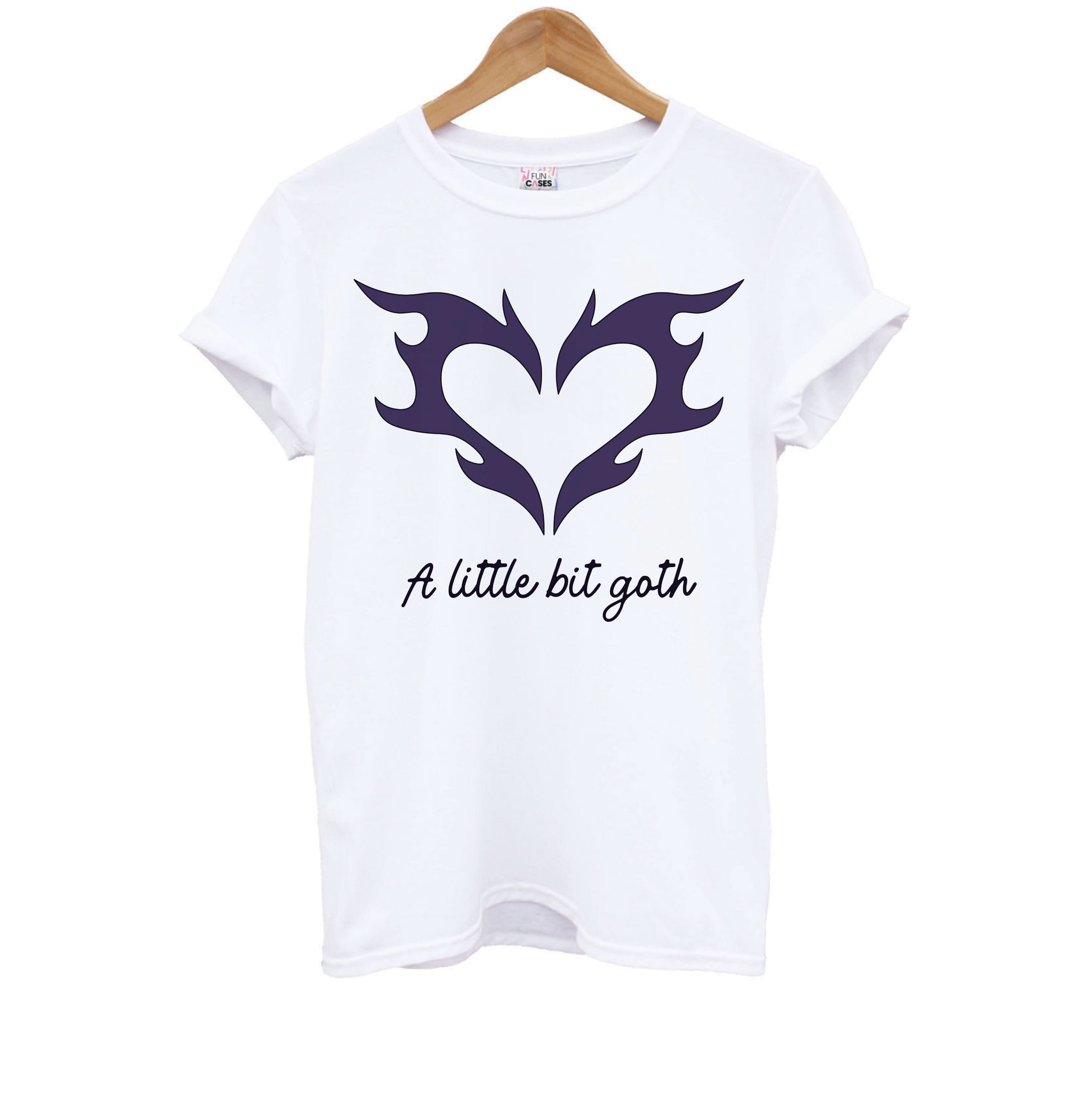 A Little Bit Goth Purple Kids T-Shirt