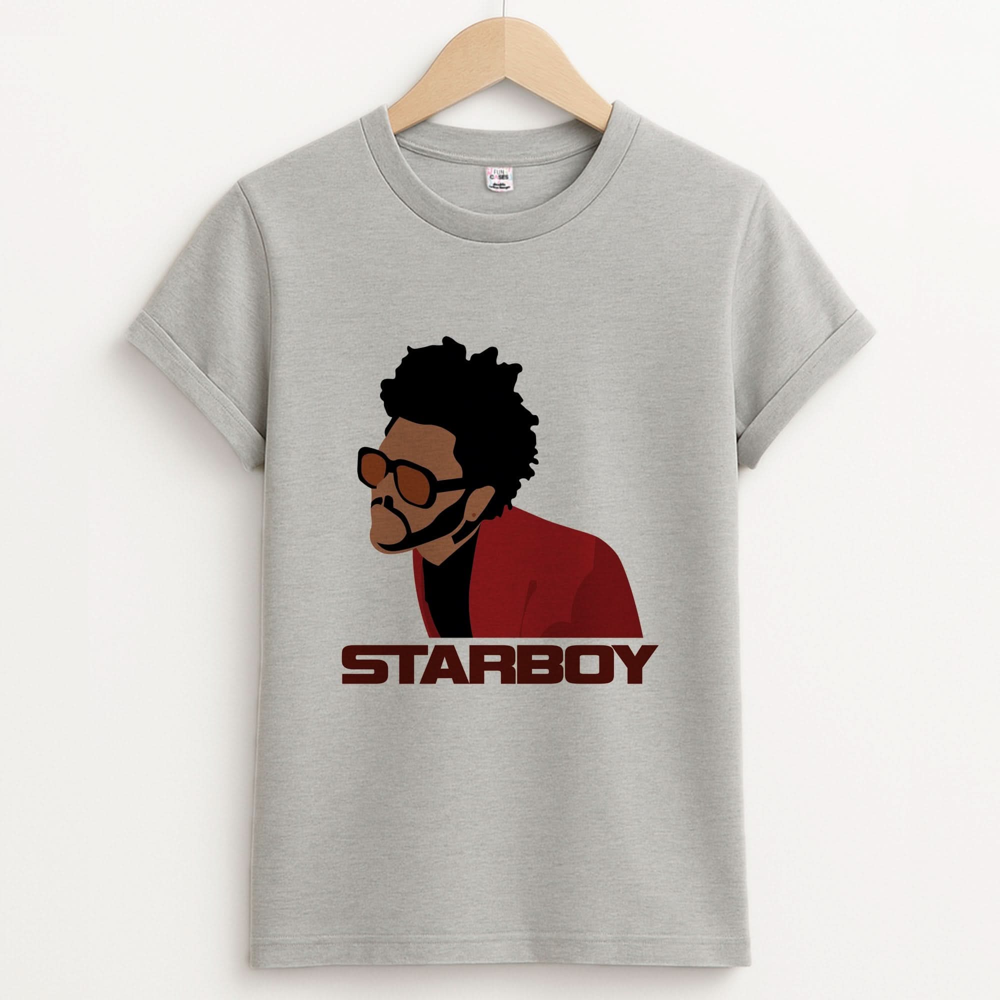 Starboy Singer Title Unisex Grey T-Shirt