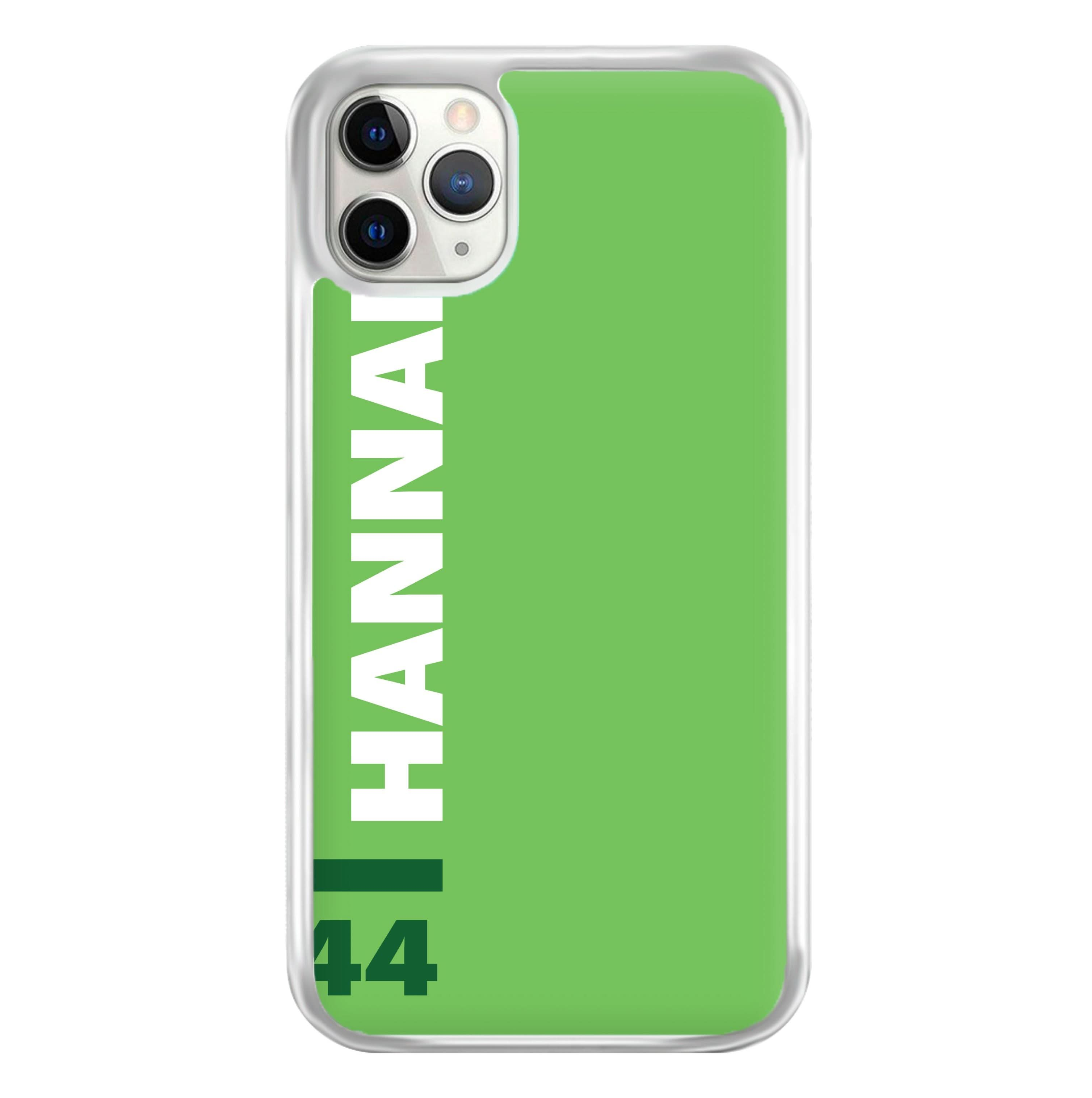 Personalised F1 Driver Green Phone Case