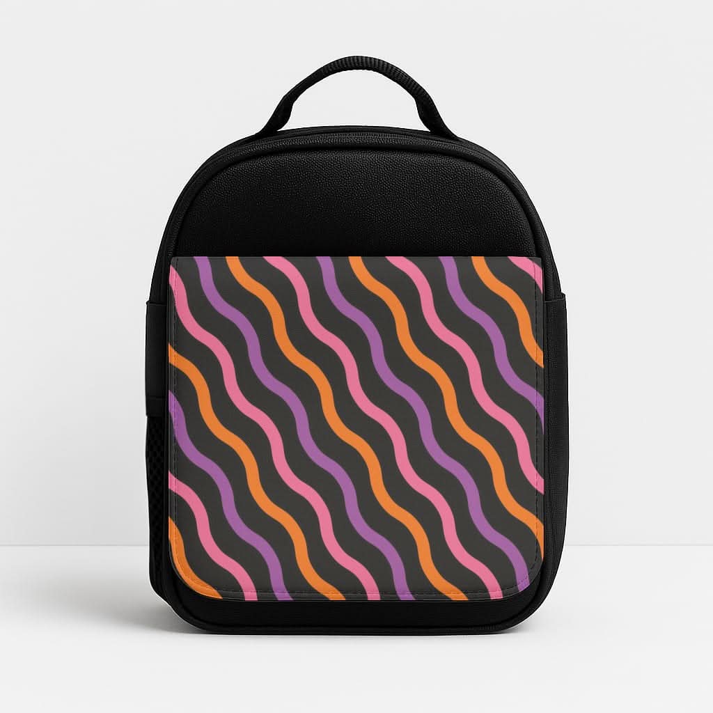 Wavy Abstract Halloween Pattern Lunchbox