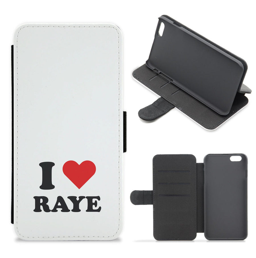 I Love Raye - Festival Flip / Wallet Phone Case