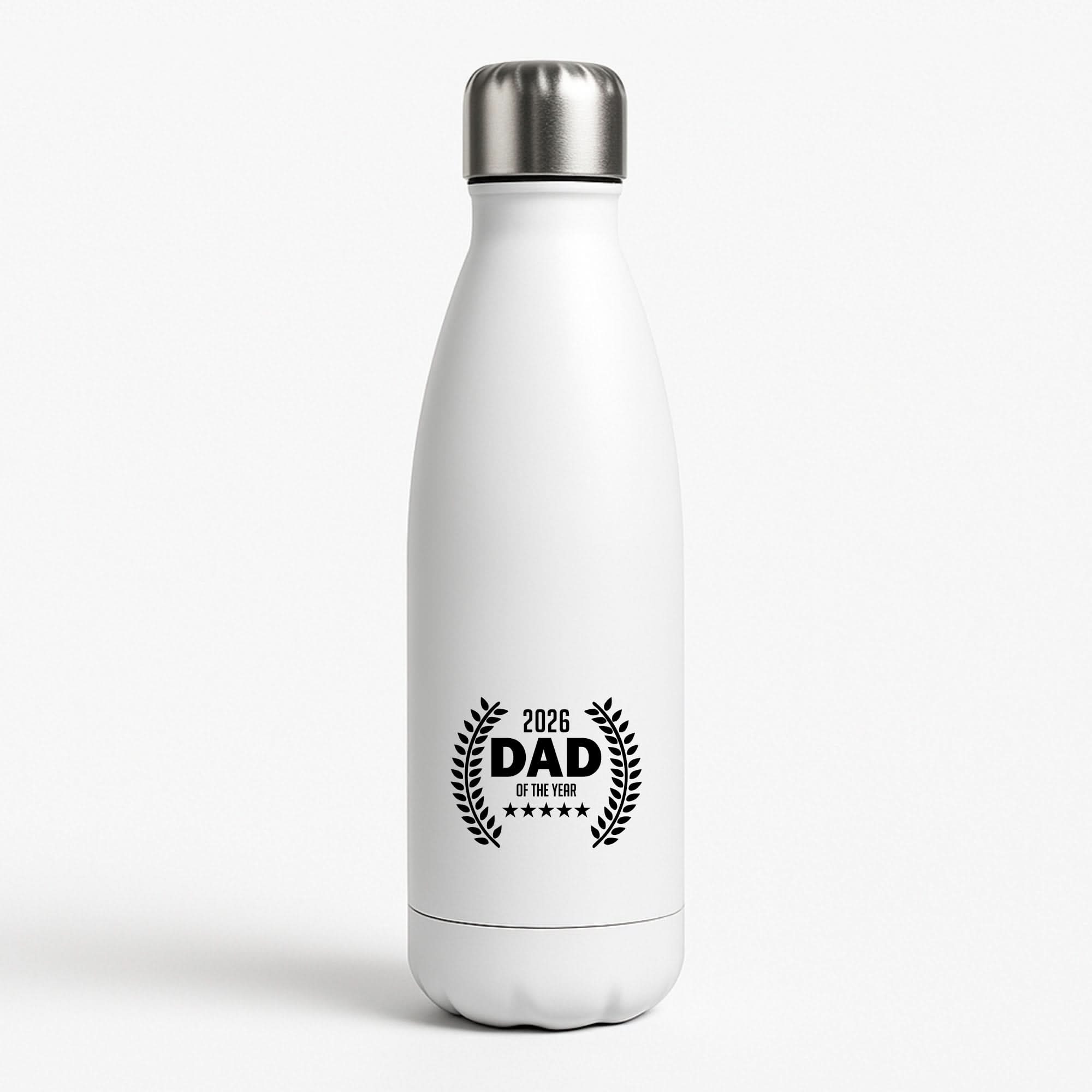 2026 Dad Rating White Water Bottle