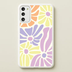 Pastel Abstract Flowers Galaxy A41 Case