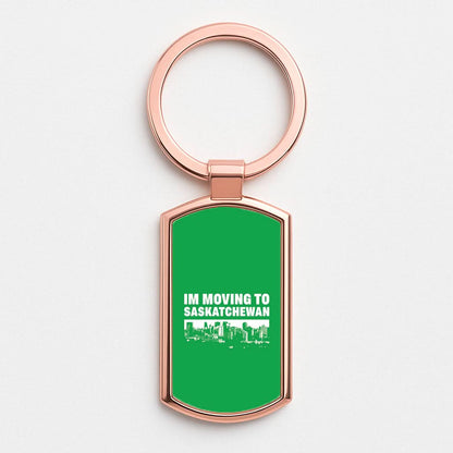 I'm Moving To Rose Gold Keyring
