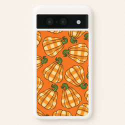 Tartan Pumpkins Pattern Google Pixel 8 Case