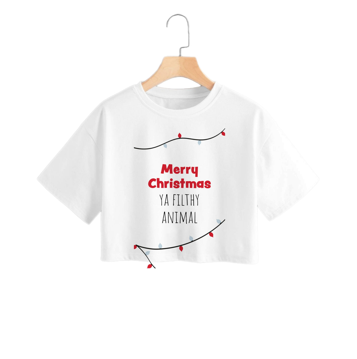 Merry Christmas Ya Filthy Animal - Home Alone Crop Top