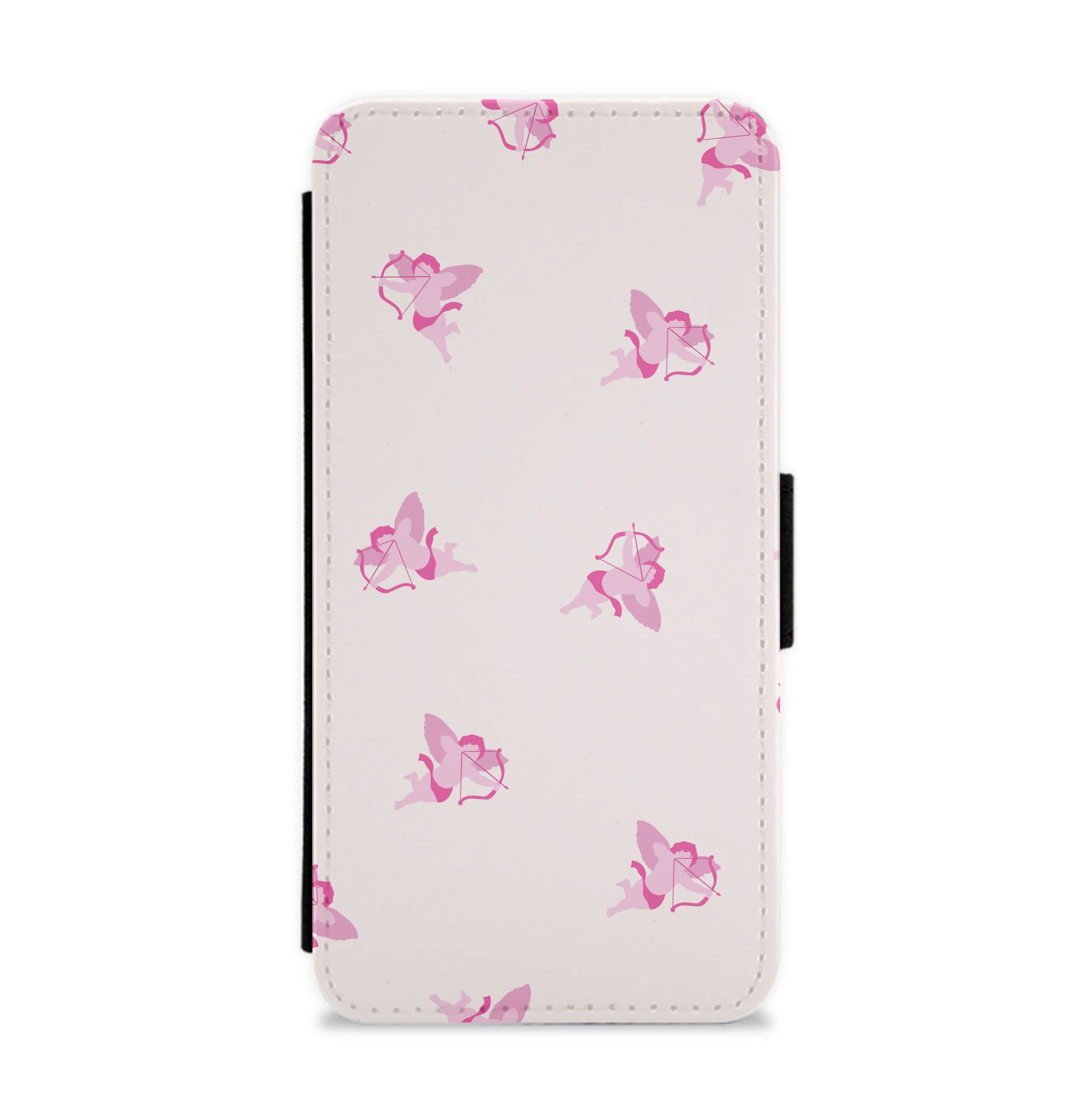 Valentine's Cupid Pattern Flip / Wallet Phone Case