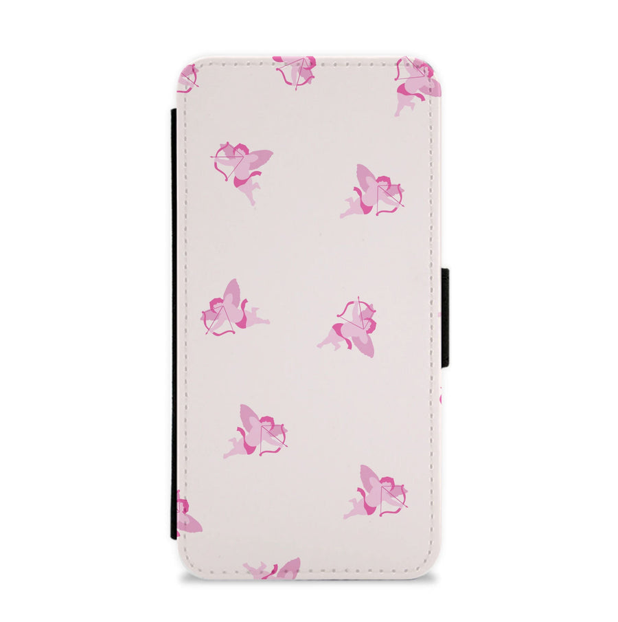 Valentine's Cupid Pattern Flip / Wallet Phone Case