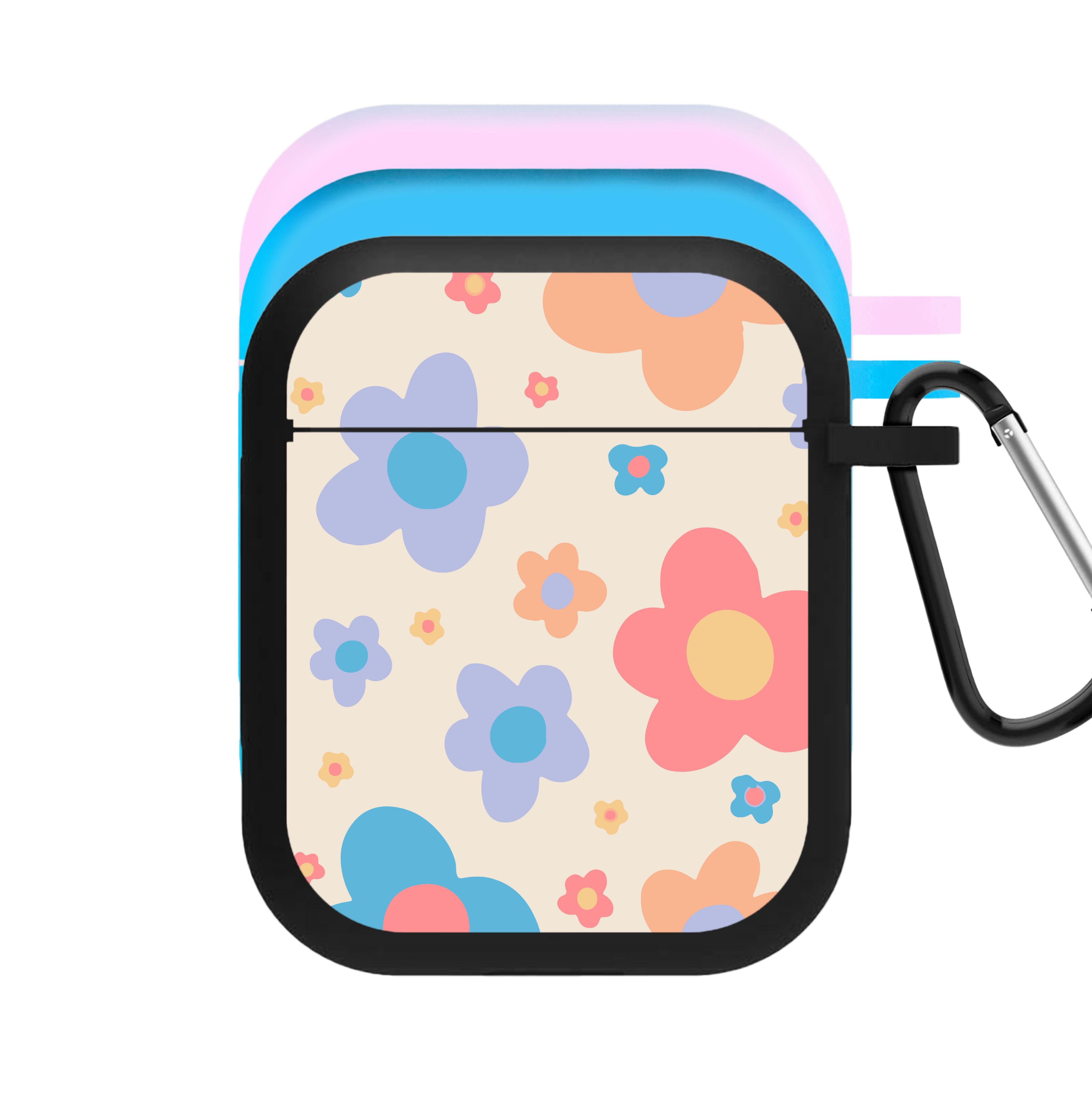 Playful Flower Pattern AirPods Case