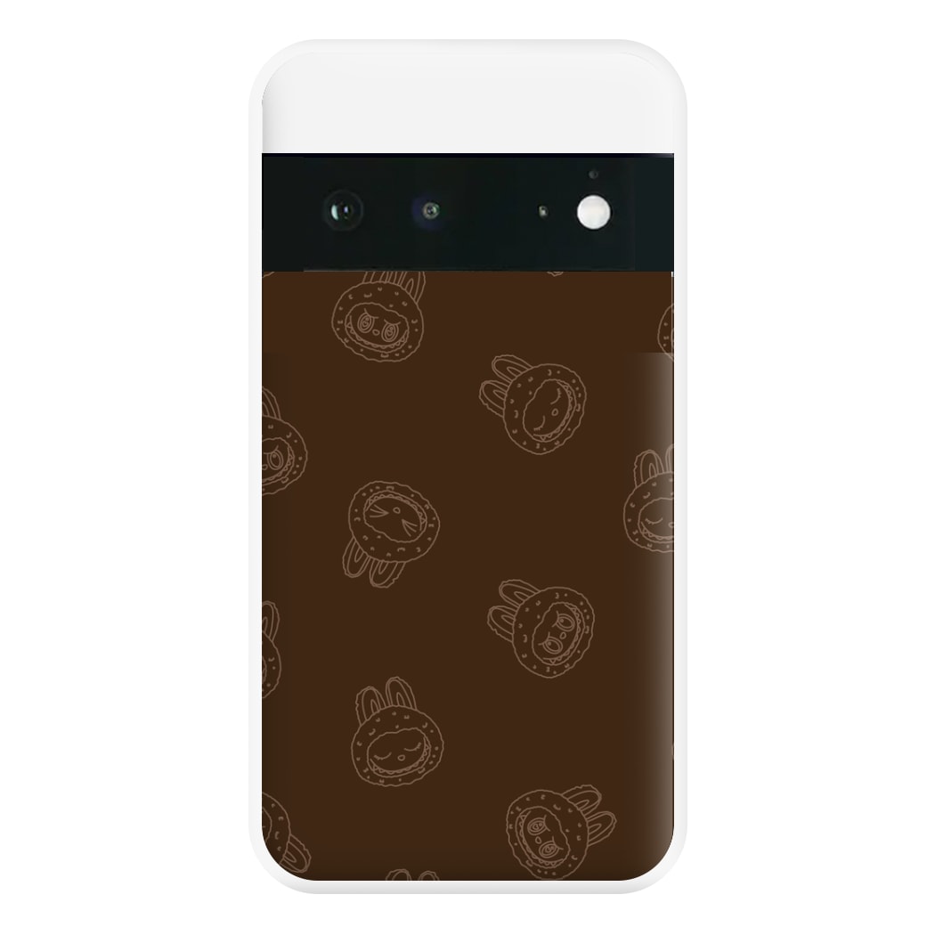 Monsters Outline Pattern I Google Pixel 6a Case