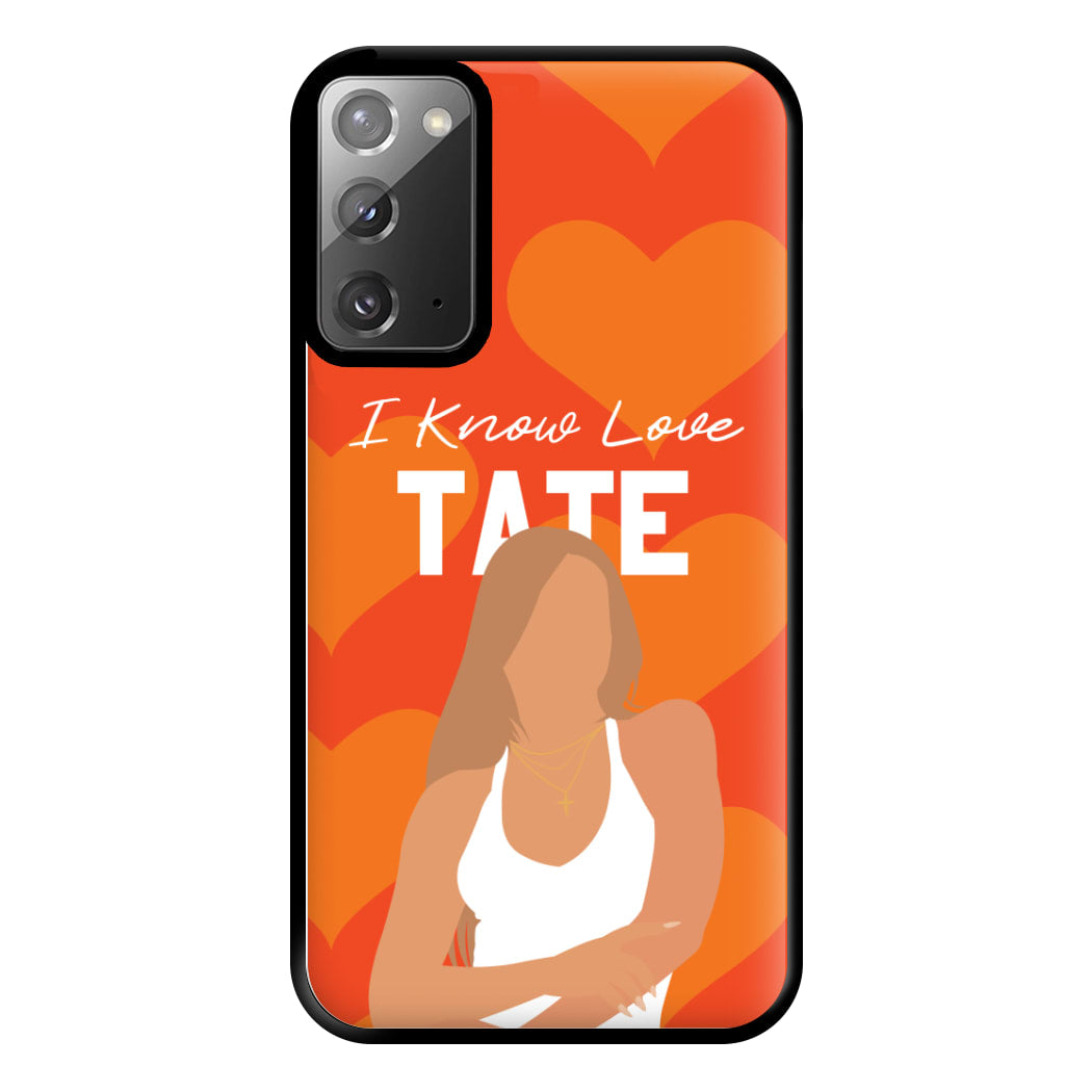 I Know Love Pattern Galaxy Note 20 Ultra Case