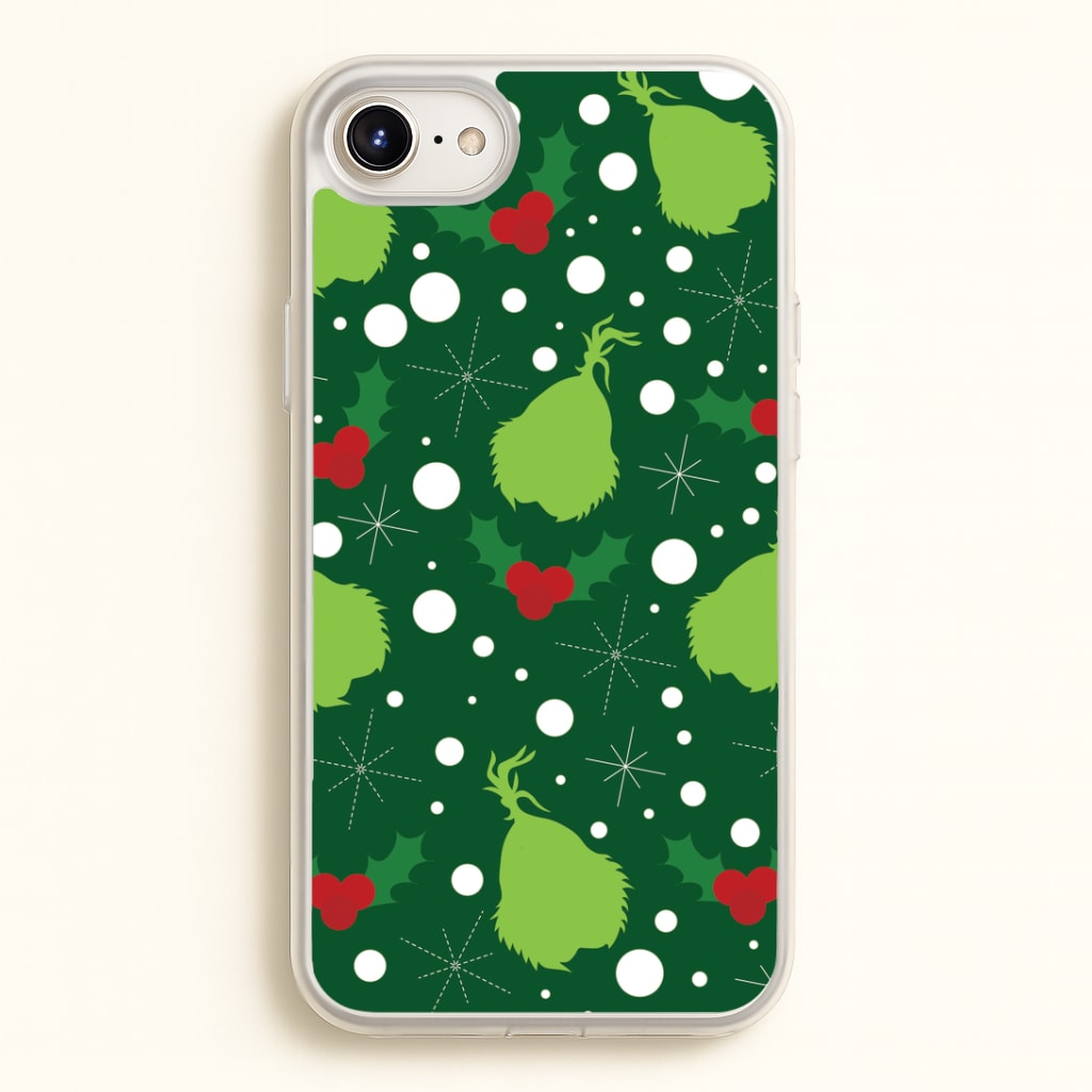 Green Creature Christmas Pattern iPhone 6 Plus / 7 Plus / 8 Plus Case