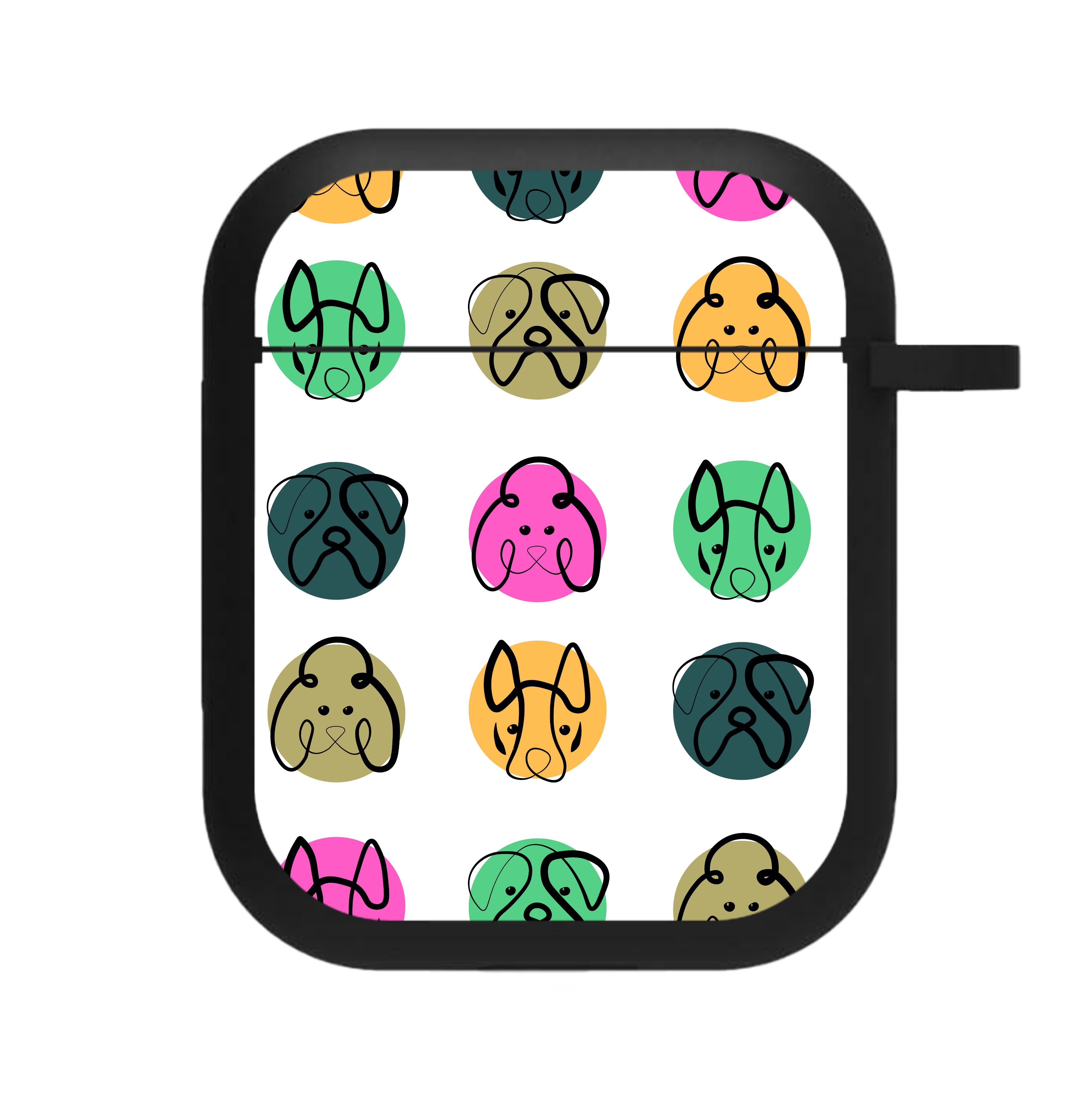 Multi colour dog bones - Dog Patterns AirPods Case