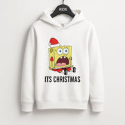 It's Christmas Cartoon Sponge Kids Hoodie 1