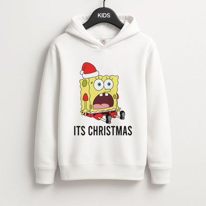 It's Christmas Cartoon Sponge Kids Hoodie