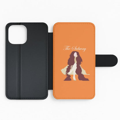 Subway Orange Flip Phone Case
