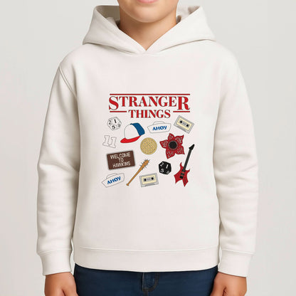 Stranger Things Cartoon Icons Boys Hoodie