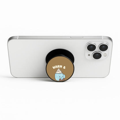Hot Cocoa Plush Quote Phone Stand