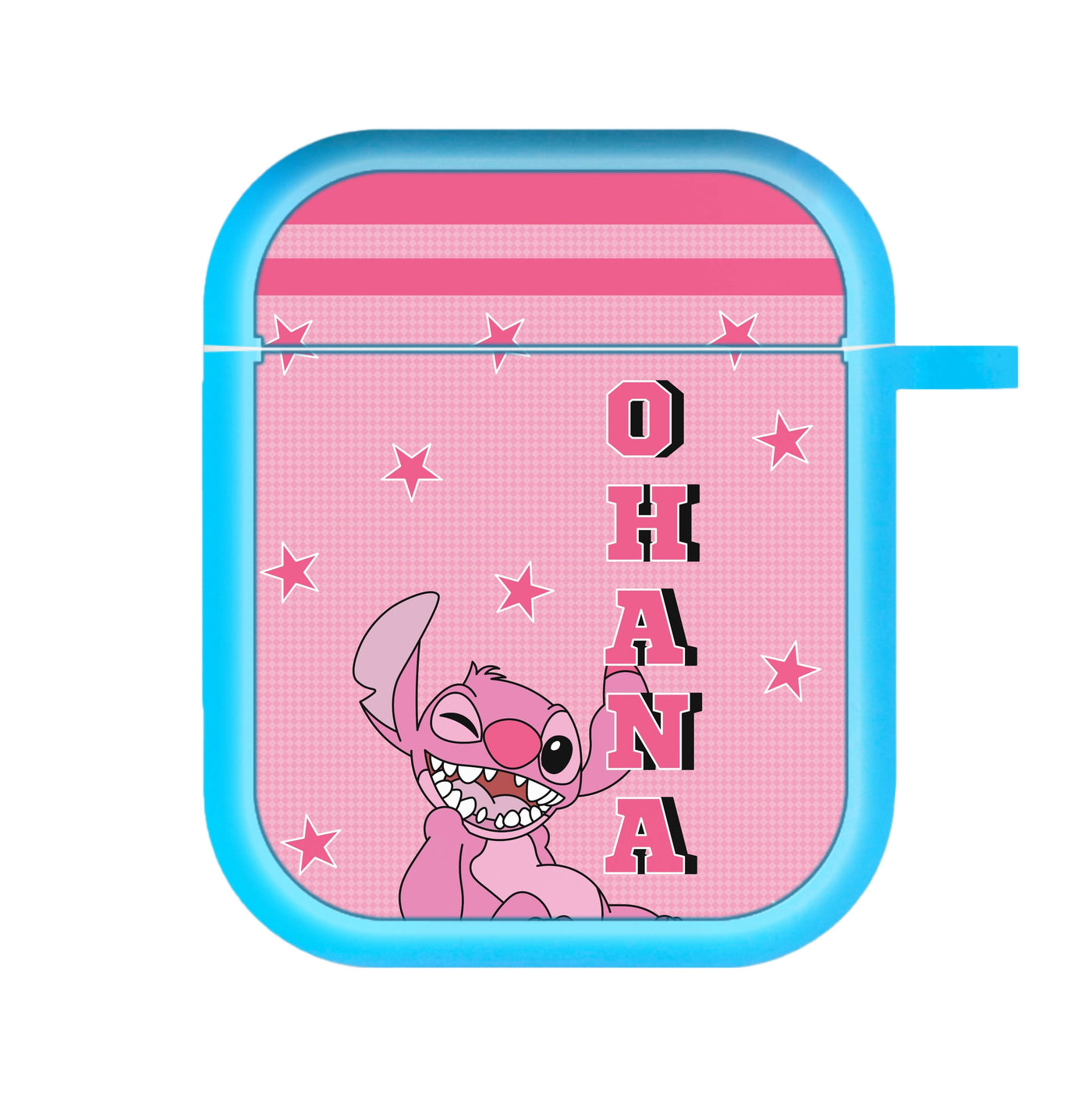 Pink Alien Ohana AirPods Case