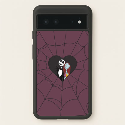 J And S Cobweb Heart Google Pixel 6 Case