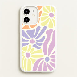 Pastel Abstract Flowers iPhone 12 / 12 Pro Case