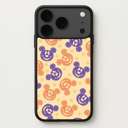 Pumkin Mouse And Stars Pattern iPhone 17 Pro Max Case