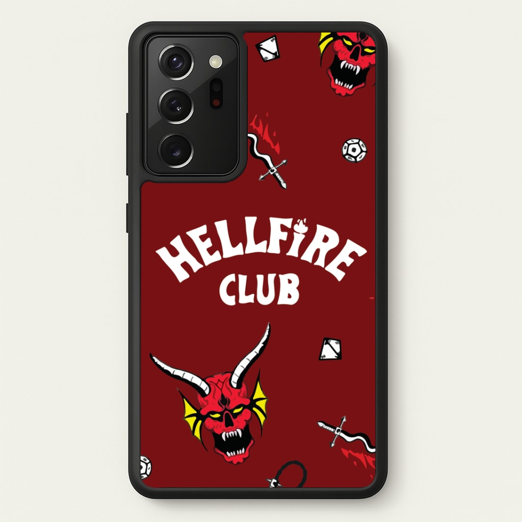 Hellfire Club Icons Collage Red Galaxy Note 20 Ultra Case