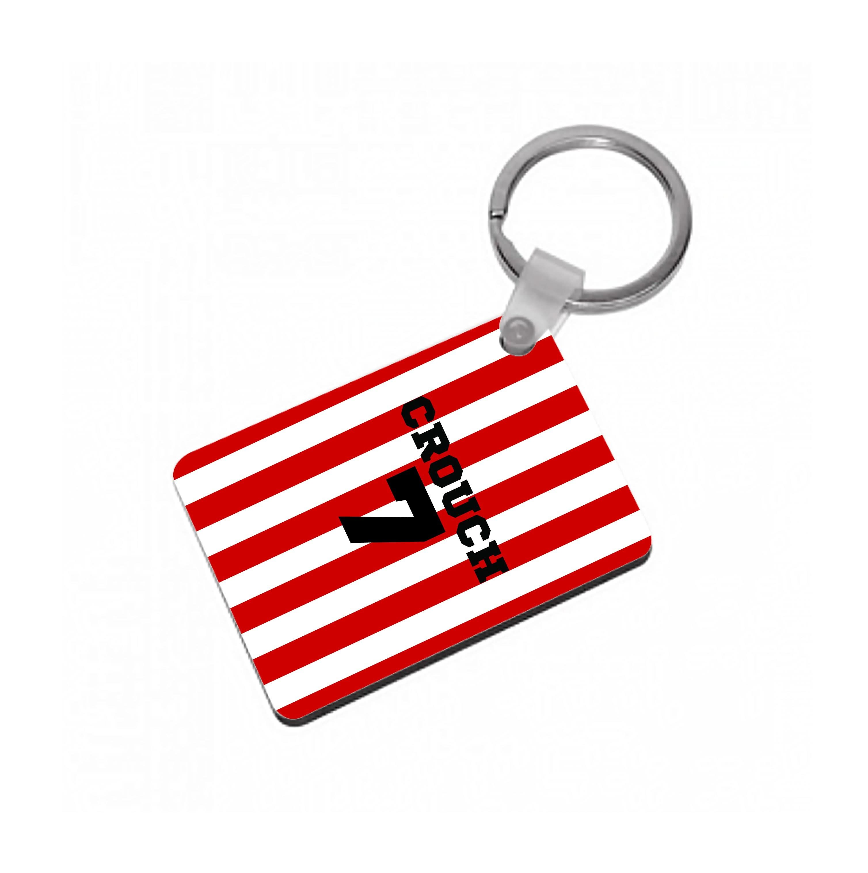 Red And White  Keyring