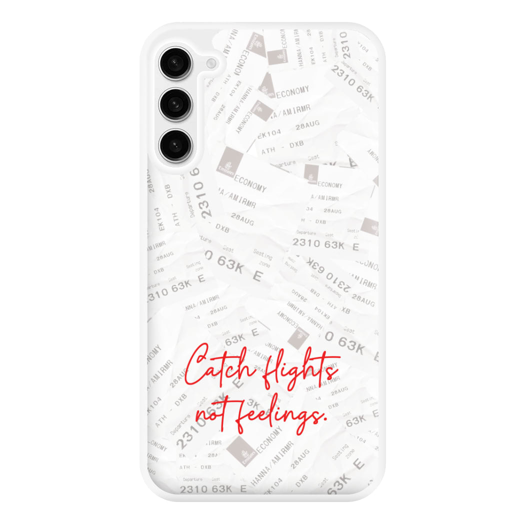 Catch Flights Not Feelings Collage Galaxy S23 Plus Case