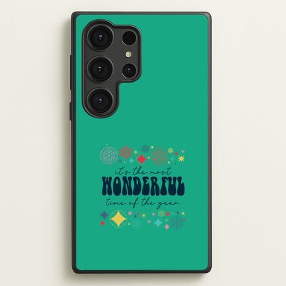 The Most Wonderful Time Of The Year Geometric Galaxy S25 Ultra Case