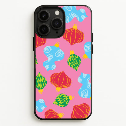 Abstract Christmas Baubles Pattern iPhone 11 Pro Max Case