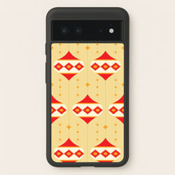 Abstract Christmas Baubles Pattern Google Pixel 6 Case