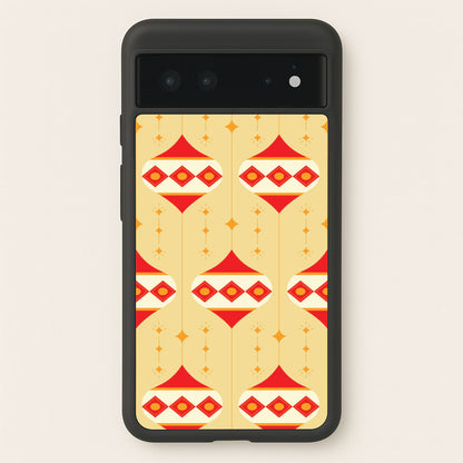 Abstract Christmas Baubles Pattern Google Pixel 6 Case