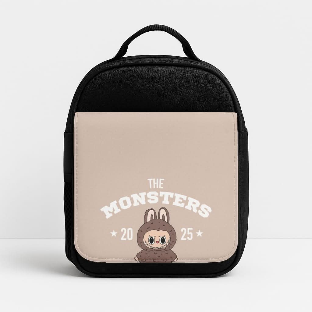 Cute Monster 2025 Biege Insulated Lunch Bag