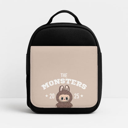 Cute Monster 2025 Biege Insulated Lunch Bag